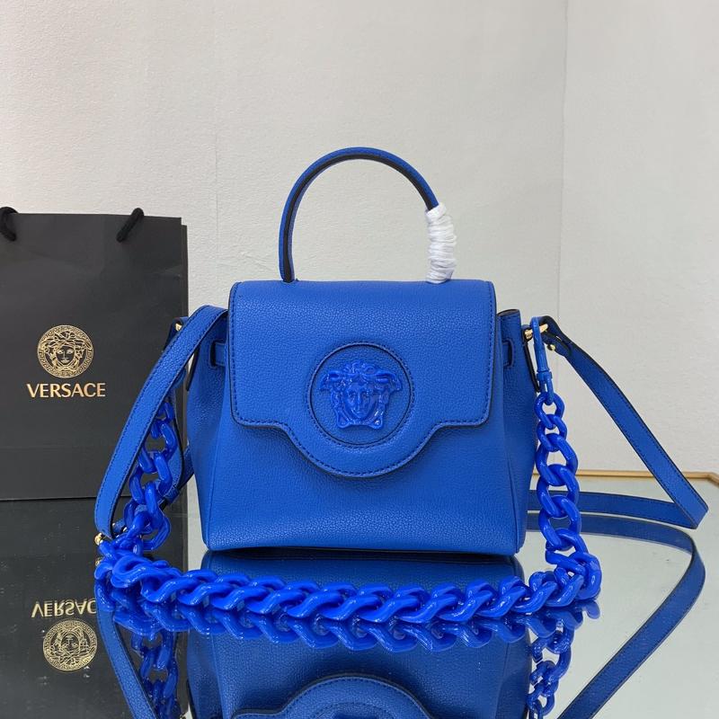 Versace Chain Handbags DBF1040 Electric Blue